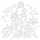 Curiosity core value icon, TERAS